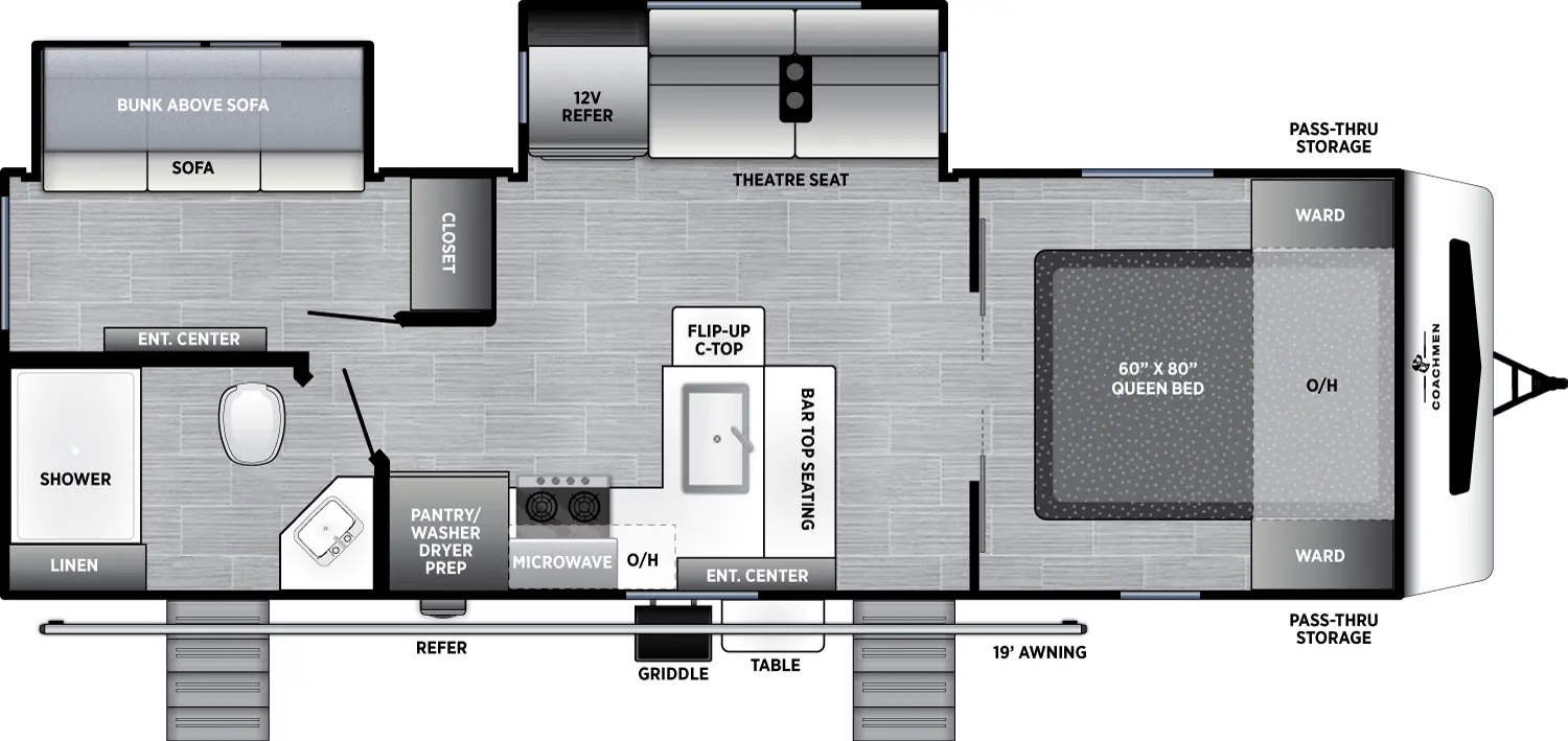 Freedom Express Ultra Lite 271BHE Floorplan